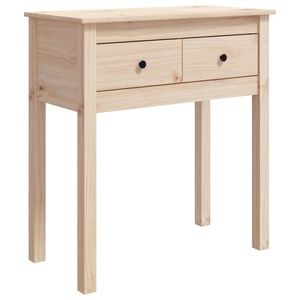 vidaXL Tavolo Consolle 70x35x75 cm in Legno Massello di Pino