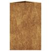 vidaXL Fioriere da Giardino 2 pz Triangolari 50x43x75cm Acciaio Corten