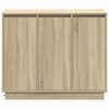 vidaXL Madia LED Rovere Sonoma 90 x 32 x 75 cm Legno multistrato