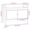 vidaXL Panca da Ingresso Grigio 80x40x60 cm in Legno Massello di Pino