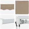 vidaXL Tenda da Sole Beige 500 x 300 x 165 cm Poliestere e Alluminio