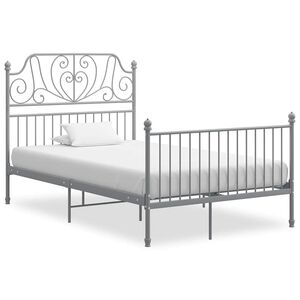 vidaXL Giroletto Grigio in Metallo 120x200 cm