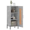 vidaXL Credenza Grigio Cemento 34,5x34x90 cm in Legno Multistrato