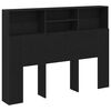 vidaXL Testata del letto Rovere Nero Legno ingegnerizzato