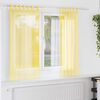 vidaXL Tende in Voile con Passanti 2 pz Giallo 140x140 cm