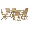 vidaXL Set da Pranzo da Giardino 7 pz in Legno Massello di Acacia