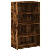 vidaXL Credenza Rovere Fumo 70x41x124 cm in Legno Multistrato