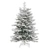 vidaXL Albero di Natale Artificiale con Rami Pieghevoli Bianco 120 cm