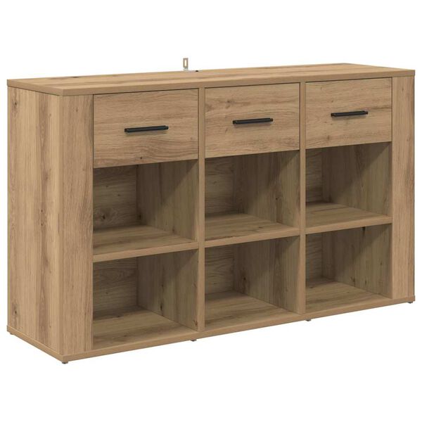 vidaXL Credenza con cassetto Rovere artigianale 100 x 30 x 59,5 cm
