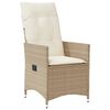 vidaXL Set da Pranzo da Giardino 5 pz con Cuscini Beige in Polyrattan