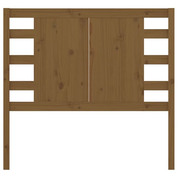 vidaXL Testiera per Letto ambra 106x4x100 cm in Legno Massello di Pino