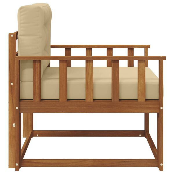 vidaXL Divano centrale per esterno Legno di Acacia Massello Naturale