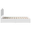vidaXL Letto con Contenitore Bianco 135 x 190 cm Legno multistrato