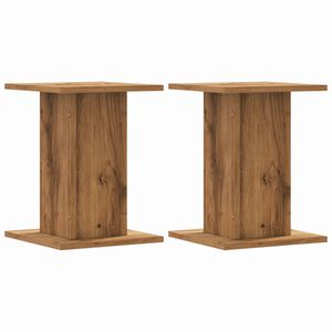 vidaXL Supporti Piante 2 pz Rovere Artigianale 30x30x40 cm Truciolato