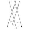vidaXL Gambe Pieghevoli per Tavolo da Bar Argento 45x53x108 cm Acciaio
