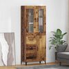 vidaXL Credenza Legno vecchio 69,5 x 34 x 180 cm Legno multistrato
