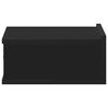 vidaXL Comodini Pensili 2pz Neri 40x30x15 cm in Legno Multistrato