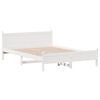 vidaXL Letto senza Materasso Bianco 140x190 cm Legno Massello di Pino
