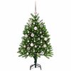 vidaXL Albero di Natale con 150 LED con supporto Verde 120 cm PE