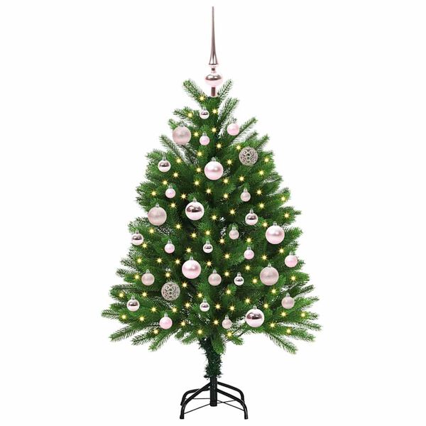 vidaXL Albero di Natale con 150 LED con supporto Verde 120 cm PE