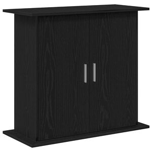 vidaXL Supporto per acquario in rovere nero 81x36x73 cm in legno ingegnerizzato
