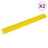 vidaXL Rampe di Protezione Cavi 2pz 98,5 cm gialla