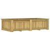 vidaXL Fioriera Rialzata 196x100x50 cm in Legno di Pino Impregnato