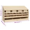 vidaXL Casetta Cova per Galline 4 Scomparti 106x40x59 cm Legno di Pino