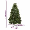 vidaXL Albero Natale Artificiale Incernierato 300 LED e Palline 270 cm