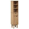 vidaXL Mobile da Bagno OTTA 35x30x159 cm in Legno Massello di Pino
