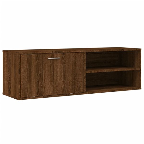 vidaXL Mobile Porta TV Rovere Marrone 120x34x37 cm Legno Multistrato