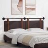 vidaXL Testata appesa Marrone Scuro 170 x 55 x 5 cm PU Antico