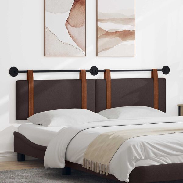 vidaXL Testata appesa Marrone Scuro 170 x 55 x 5 cm PU Antico