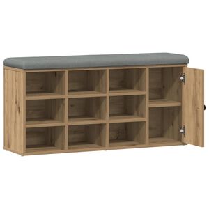 vidaXL Panca Porta Scarpe Rovere Artigianale 102x32x50 cm Truciolato