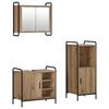 vidaXL Set di Armadi da Bagno 3 pz Rovere Artigianale