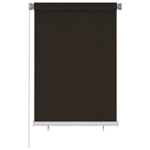 vidaXL Tenda a Rullo per Esterni 105(L)x140(A) cm Marrone HDPE