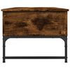 vidaXL Tavolino Salotto Rovere Fumo 100x50x40cm Multistrato e Metallo