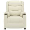 vidaXL Poltrona Reclinabile Crema in Similpelle