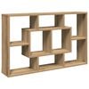 vidaXL Mensola da parete artigianale in rovere 85x16x52,5 cm