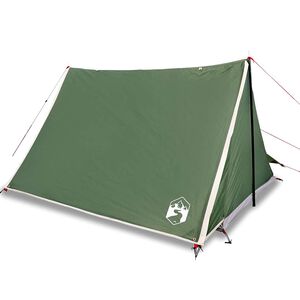 vidaXL Tenda da Campeggio per 2 Persone Verde Impermeabile