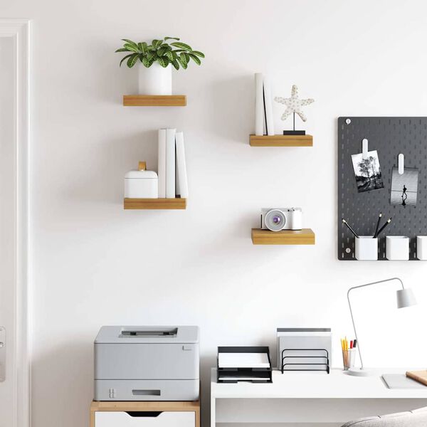 vidaXL Scaffale da parete 4 pcs Beige 23 x 23,5 x 4 cm