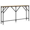 vidaXL Tavolo consolle rovere artigianale 140 x 23 x 75 cm