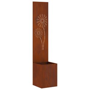 vidaXL Schermo per privacy in giardino Ruggine 32 x 32 x 150 cm