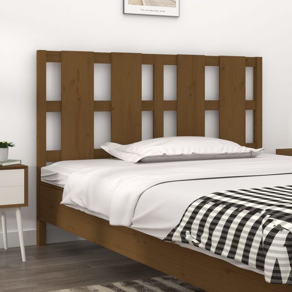 vidaXL Testiera per Letto ambra 145,5x4x100 cm Legno Massello di Pino