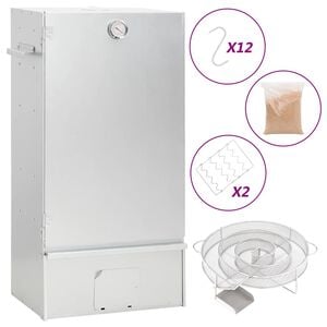 vidaXL Forno Affumicatore BBQ Generatore Fumo Freddo Acciaio Zincato