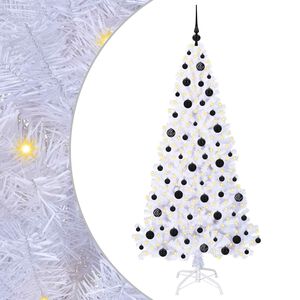 vidaXL Albero di Natale artificiale Bianco 180 cm PVC e Acciaio