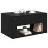 vidaXL Tavolino da salotto con cassetto Rovere Nero 80 x 50 x 40 cm