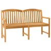 vidaXL Panchina in legno intagliata a mano 179,5 x 61 x 90 cm Naturale