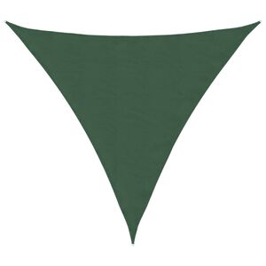 vidaXL Parasole a Vela Oxford Triangolare 3,6x3,6x3,6 m Verde Scuro