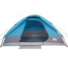 vidaXL Tenda da Campeggio a Cupola per 4 Persone Blu Impermeabile
